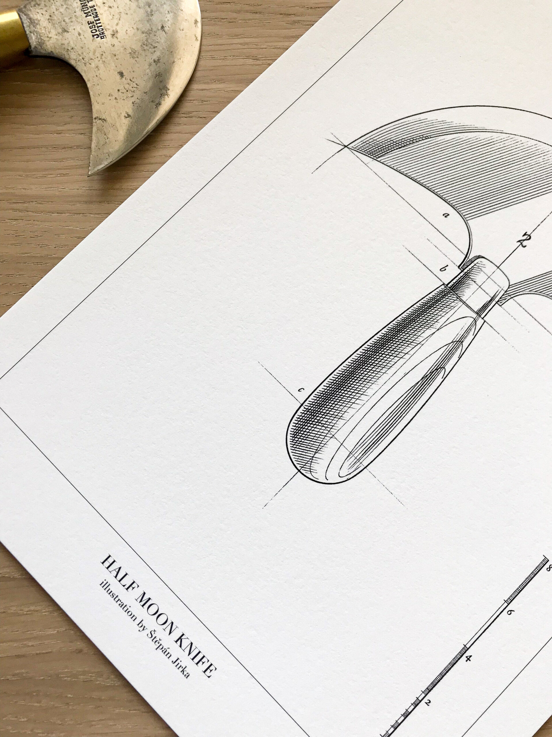 Half Moon Knife - Poster A4 - Detail