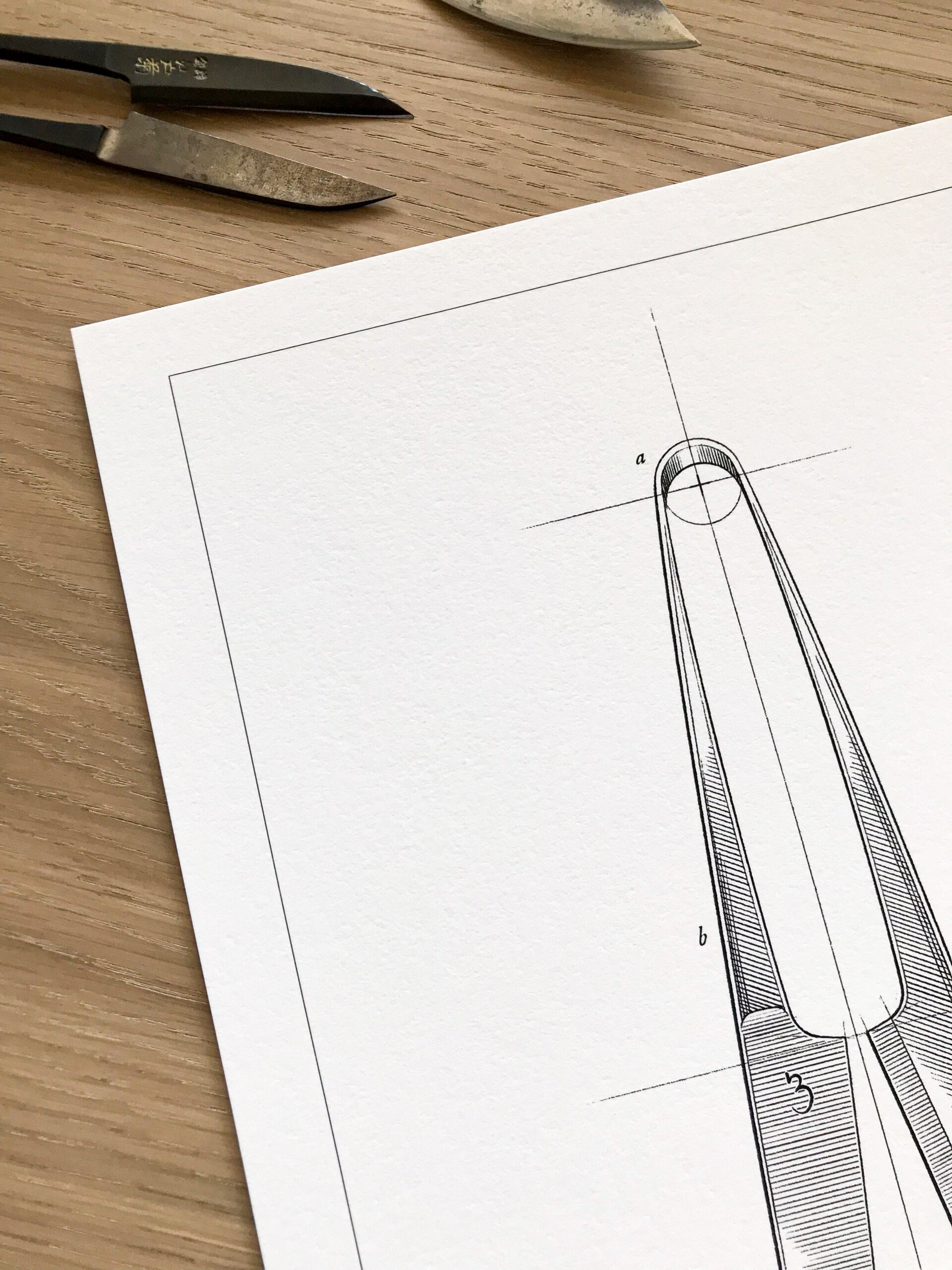 Thread Scissors - Poster A4 - Detail