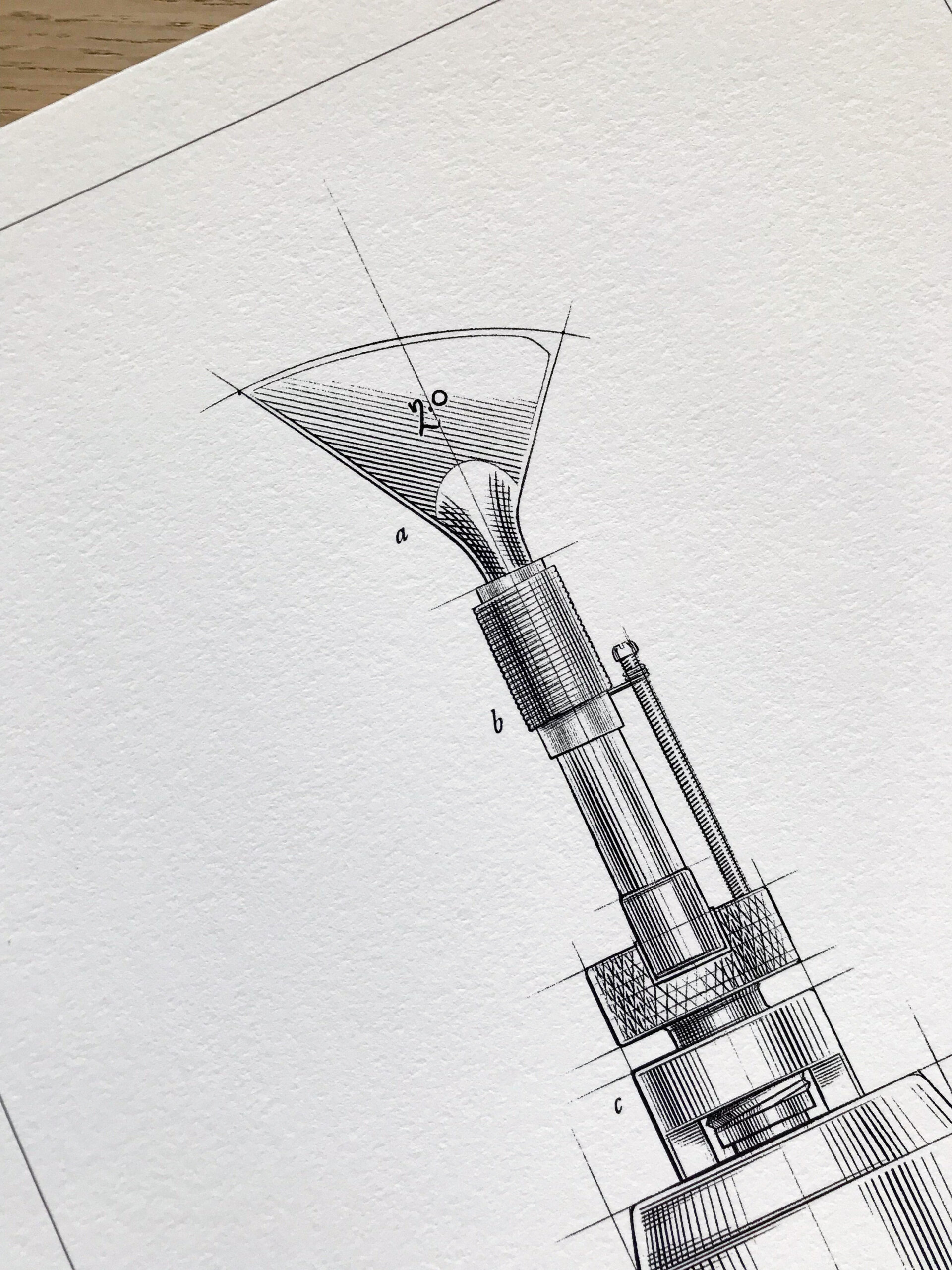 Fileteuse Manuelle - Poster A4 - Detail