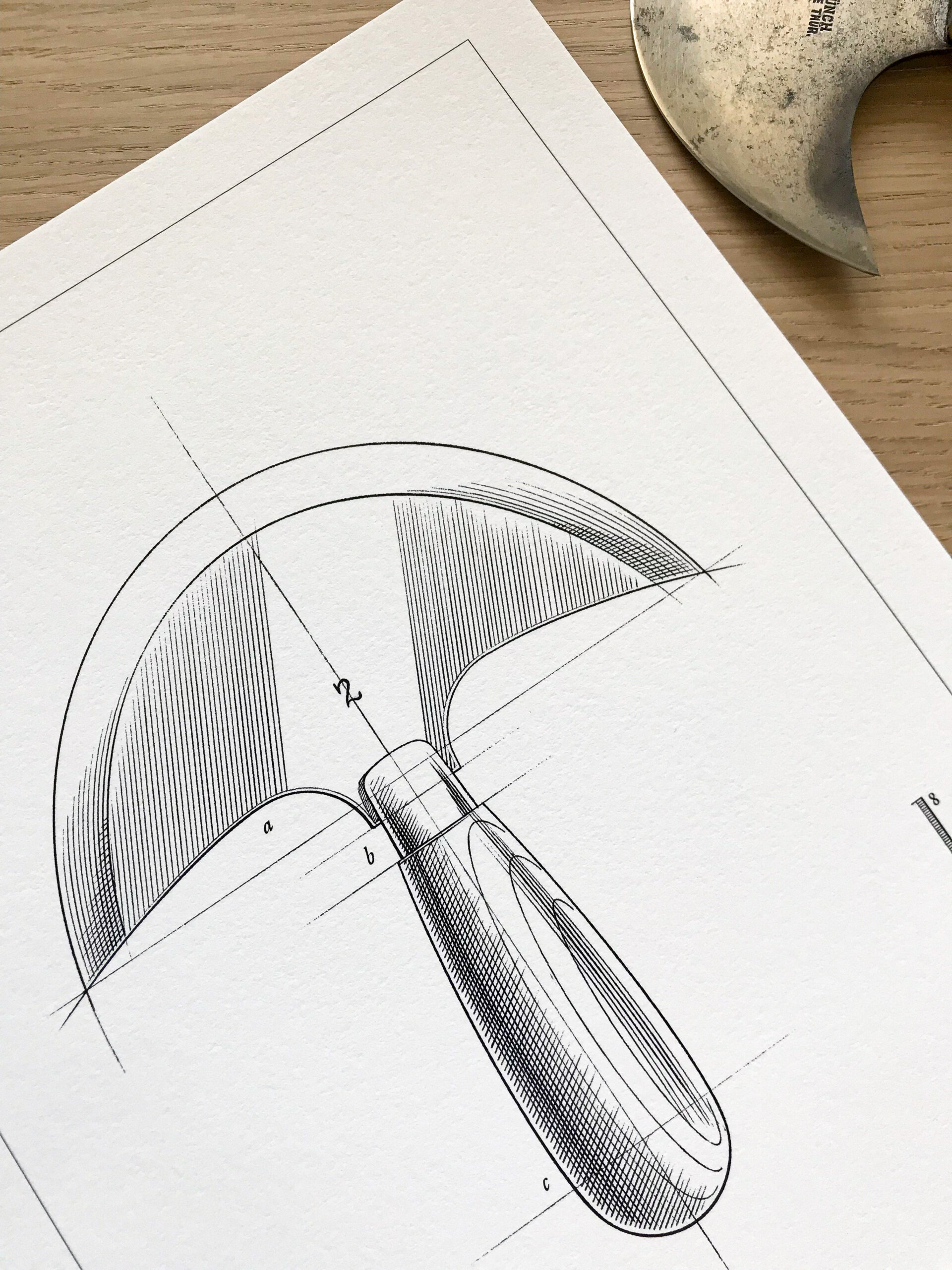 Half Moon Knife - Poster A4